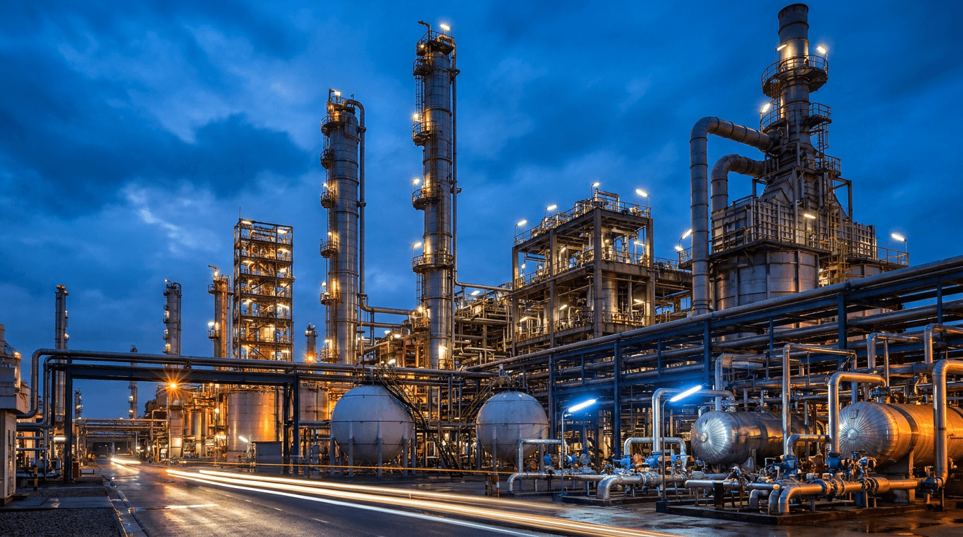Algumas indústrias: Química e Petroquímica