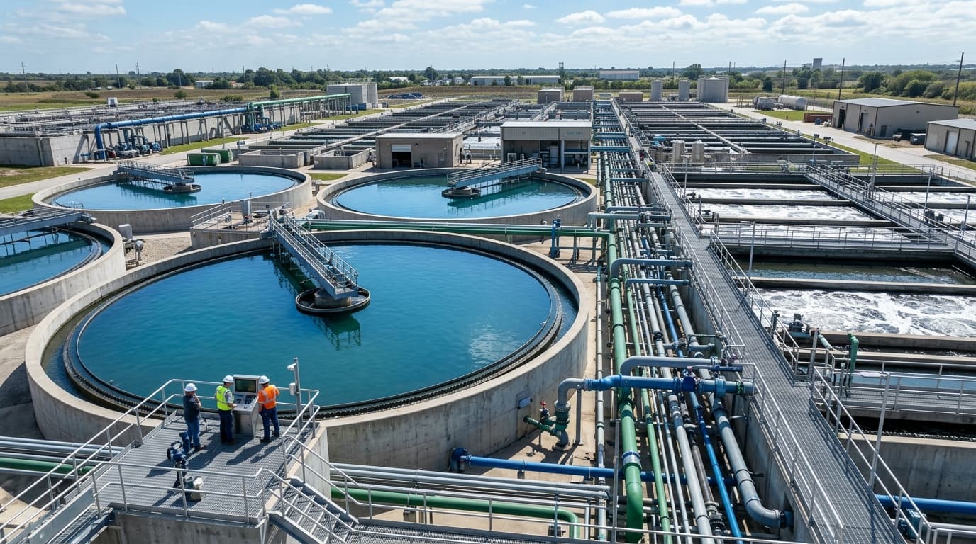 Algumas indústrias: Saneamento e Infraestrutura